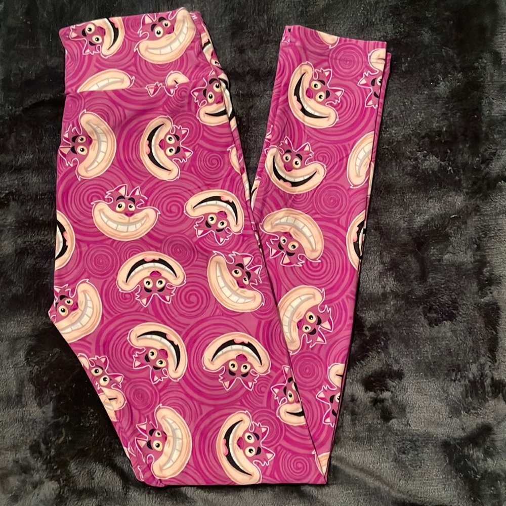 LuLaRoe Pink Patterned Leggings
